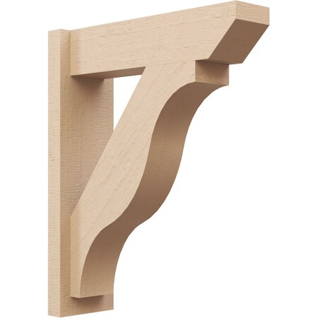 Ekena Millwork 5 1/2-in W x 18-in D x 22-in H Funston Slat Rough Cedar Woodgrain TimberThane Outlooker, Primed Tan OUTUR055X18X22FST24RCPR